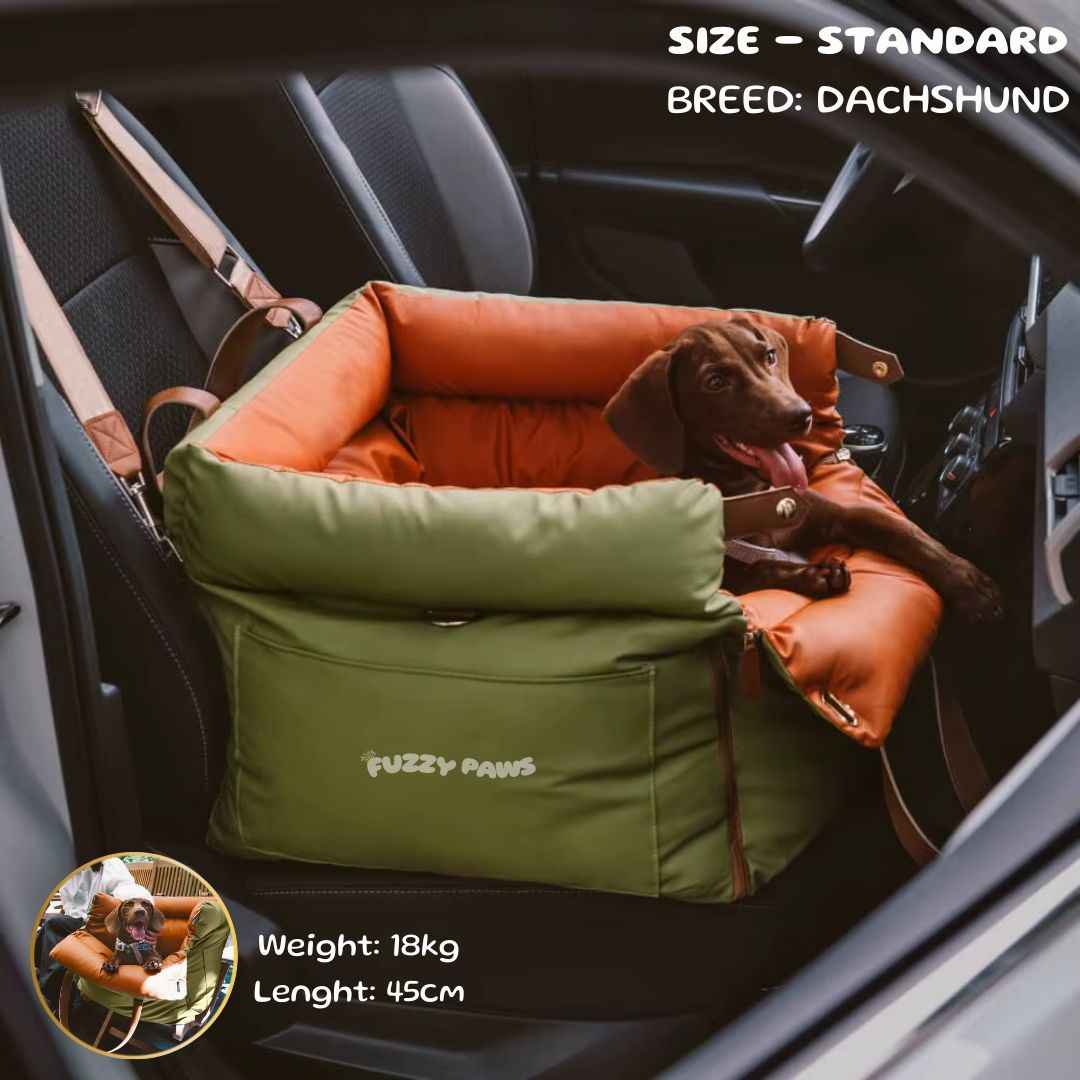 Dog Car Seat Bed – Booster Style, Comfortable for Travel