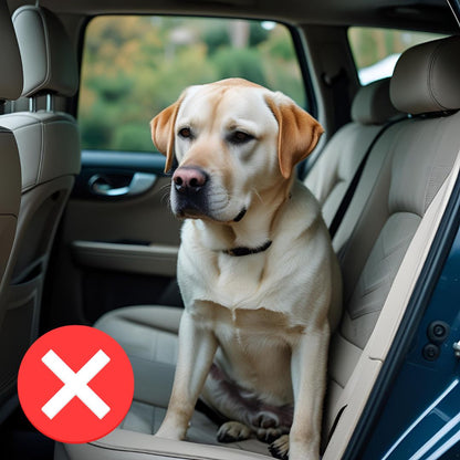 Padded and Washable Car Dog Bed – Non-Slip Base with Seat Extender (Supports up to 127kg)