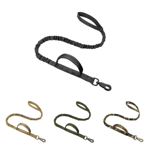 Tactical Dog Leash with Dual Handle – Heavy Duty Bungee, No-Pull Design for Large Dogs